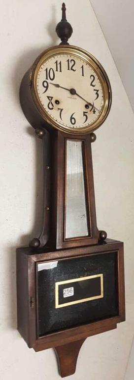 Ingraham banjo clock- as seen- 10"w x 37"h (1 of 6)