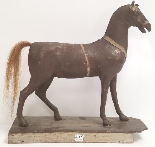 Papier mache horse figure - 16" L x 16" H (1 of 5)