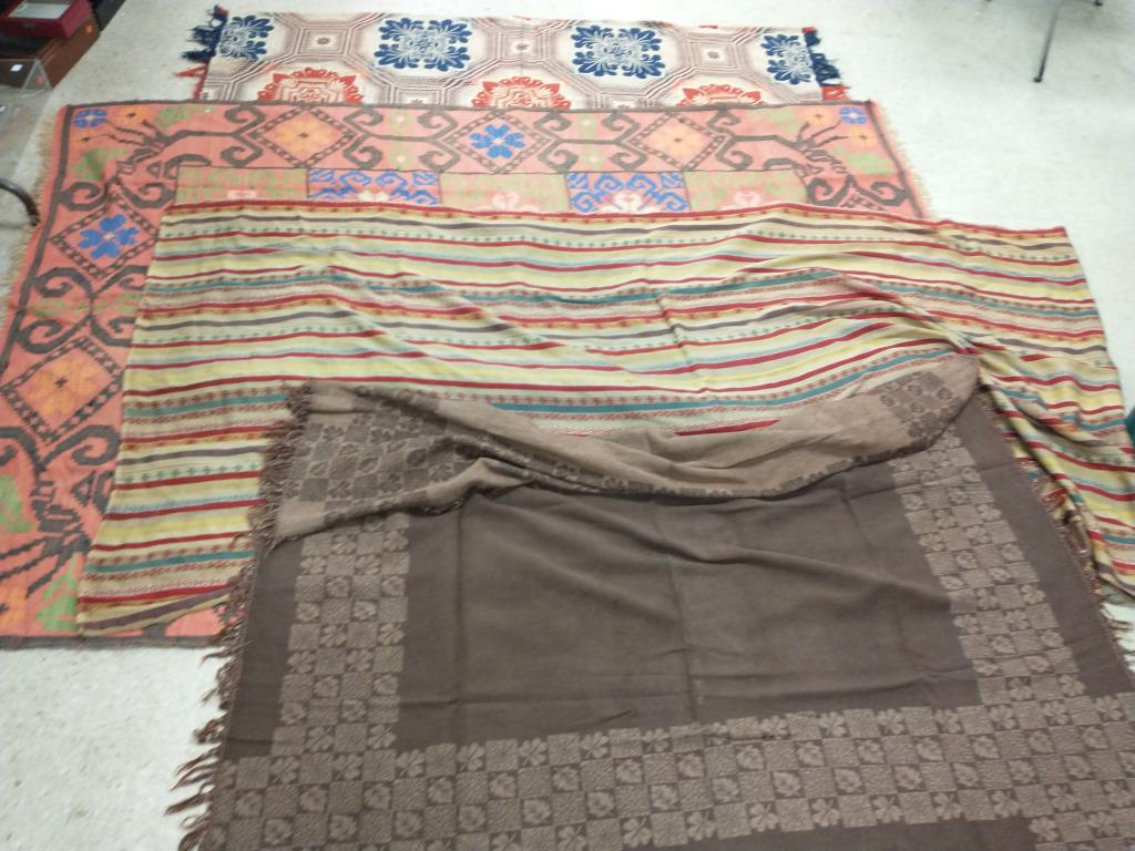 American coverlets, etc. (some as is) 72" x 72", etc. (1 of 13)