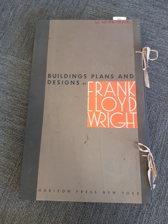 Frank Lloyd Wright Buildings Plans and Designs: Frank Lloyd Wright Buildings Plans and Designs portfolio - copy A & 1A w/ 100 plates & 2 booklets