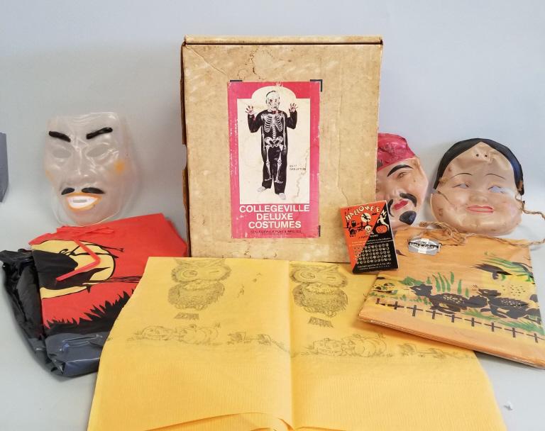 Halloween costumes, table cloths, etc.: Halloween costumes, table cloths, etc.