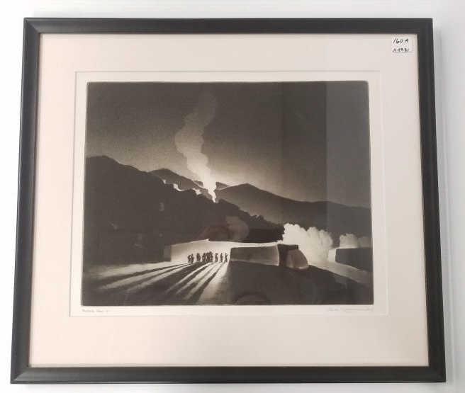 Gene Kloss pencil signed drypoint etching - Penitente (1 of 20)