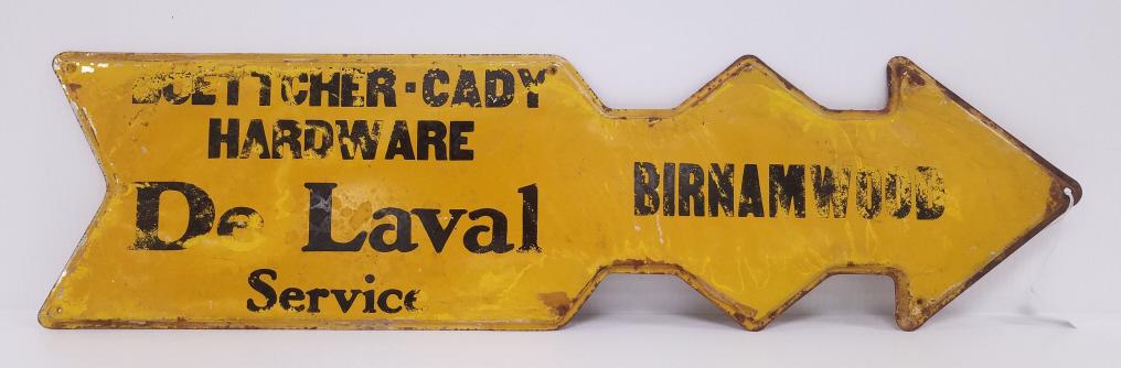 De Laval Burttcher - Cady Hardware arrow sign - (1 of 6)