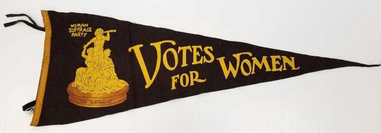 Early Woman Suffrage Party "Votes for Women" pennant - (1 of 12)