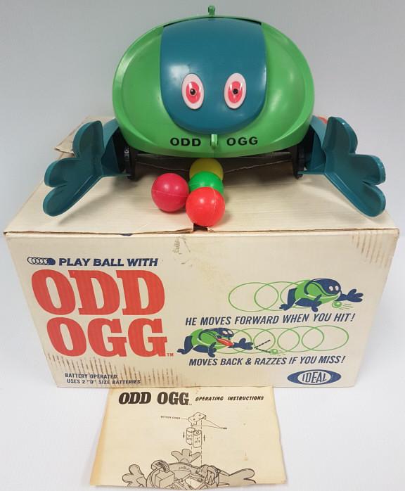 1962 Ideal "Odd Ogg" in box with instructions 7 1/2" high x 12" wide (box as seen): 1962 Ideal "Odd Ogg" in box with instructions 7 1/2" high x 12" wide (box as seen)
