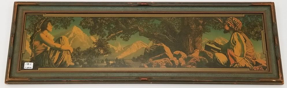 Maxfield Parrish "Rubaiyat" print in original frame 10 1/4" x 32 1/4" O.D. (1 of 11)