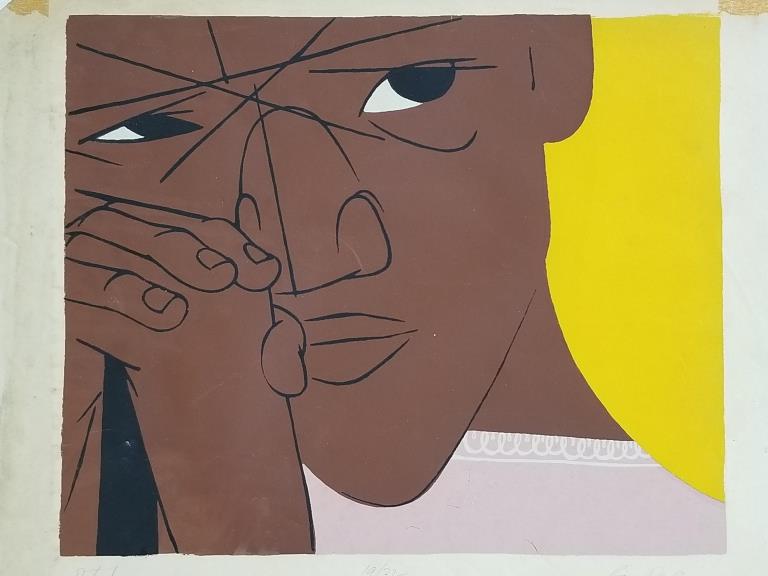 Roy DeCarvava pencil signed & numbered 19/32 silkscreen "Detail" 9 1/2" x 11 1/2 image (some as (1 of 6)