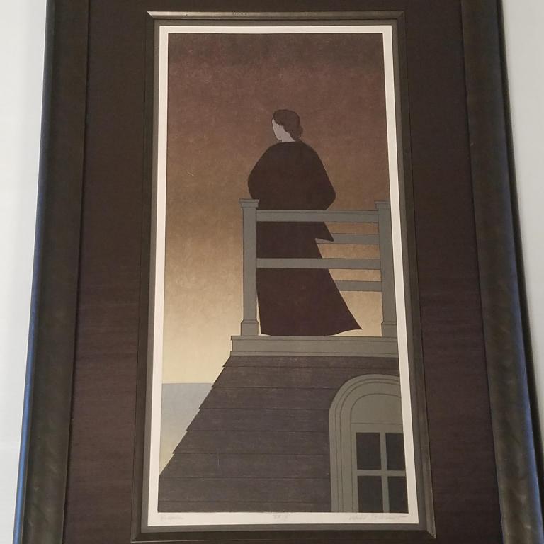 Will Barnet pencil signed & numbered framed lithograph "Dawn" XXIV; 11" x 24" image; 23" x 36" O.D: Will Barnet pencil signed & numbered framed lithograph "Dawn" XXIV; 11" x 24" image; 23" x 36" O.D