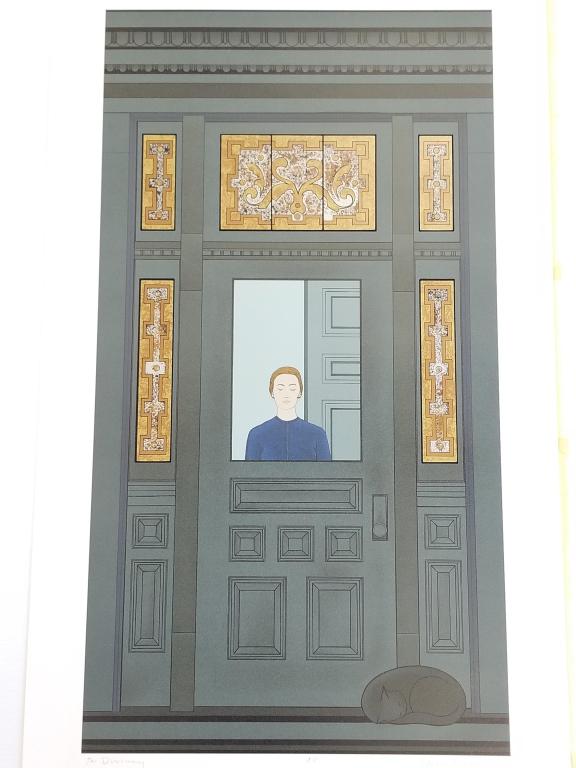 Will Barnet large Barnet large pencil signed A.P. "The Doorway" 18" x 33" image (1 of 9)