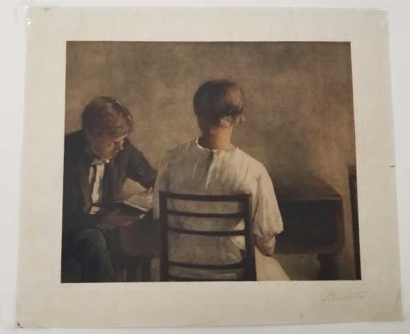 Peter Ilsted (Illsted" pencil signed & numbered mezotint 75/58 - 9 1/4" x 11 1/4" (1 of 8)