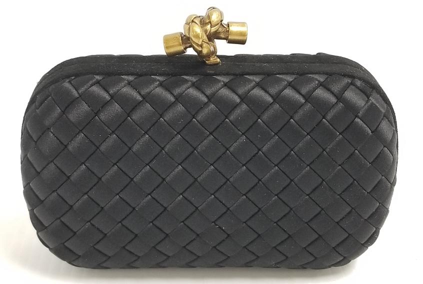 Bottega Vaneta clutch bag with turn lock clasp- 6 1/2"L, 5"H, 2"D (1 of 11)
