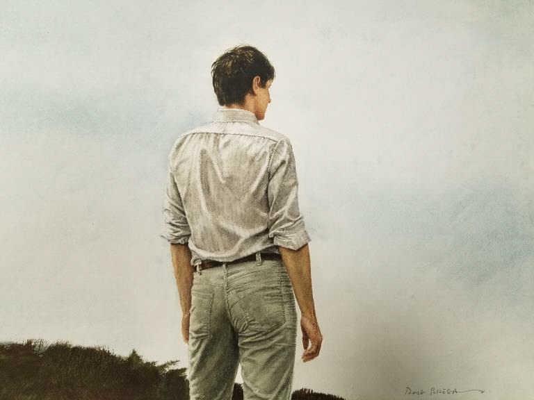 Doug Brega signed watercolor- matted (not framed) 22 1/4"x 16 1/8" paper size (1 of 6)