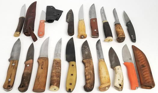 Group of 17 knives (as seen - rust, etc.): Group of 17 knives (as seen - rust, etc.)