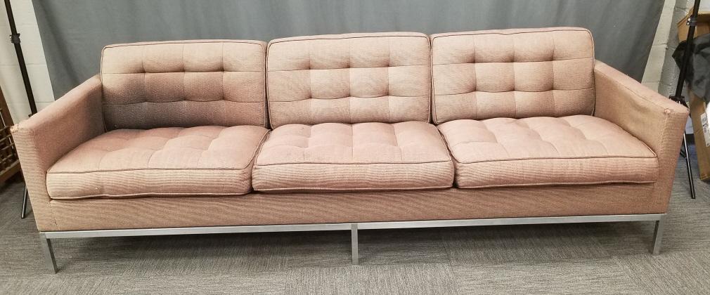 Knoll labeled sofa (upholstery as seen) 90" wide (1 of 11)