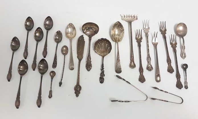 Group of assorted small sterling silver serving pieces - approx. 12 troy oz. (1 of 11)