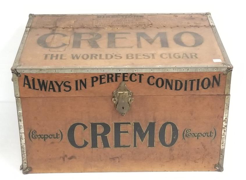 Cremo Cigar humidor store display trunk - 28" x 18 1/4" x 16 1/2" high: Cremo Cigar humidor store display trunk - 28" x 18 1/4" x 16 1/2" high
