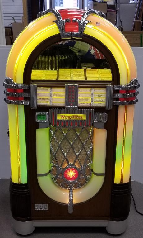 Wurlitzer Bubbler "One More Time" 1990's vintage juke box - model DMT 1015: Wurlitzer Bubbler "One More Time" 1990's vintage juke box - model DMT 1015 (serviced - runs - records do not match labels) 60" tall x 28" deep x 33" wide