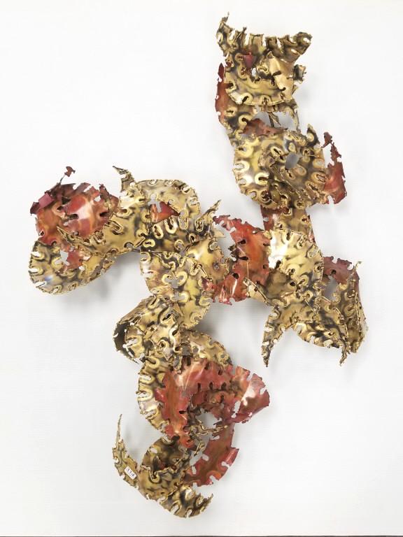 Silas Seandel signed brutalist wall sculpture - approx. 42' x 30": Silas Seandel signed brutalist wall sculpture - approx. 42' x 30"