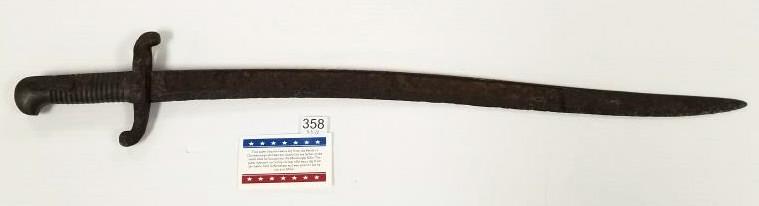 Civil war Saber bayonet from Battle of Chickamauga site - 27 3/4" long overall: Civil war Saber bayonet from Battle of Chickamauga site - 27 3/4" long overall