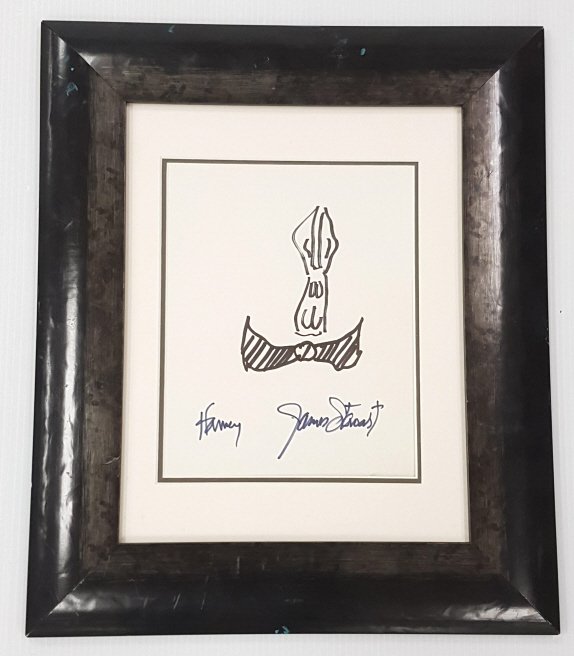James Stewart "Harvey" framed signed artwork - (1 of 4)