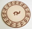 Contemporary rabbit charger - Mimbres Pottery - Acoma - 14 3/4