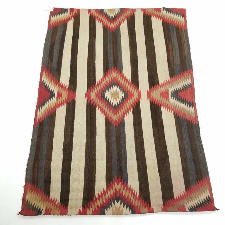 3rd Phase Navajo Chief blanket 55" x 77" (as seen - some bleeding to one corner; some staining; some (1 of 20)