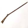 Antique L.F. and B.N. flintlock Kentucky long rifle - London with silver inlay stock #9 from