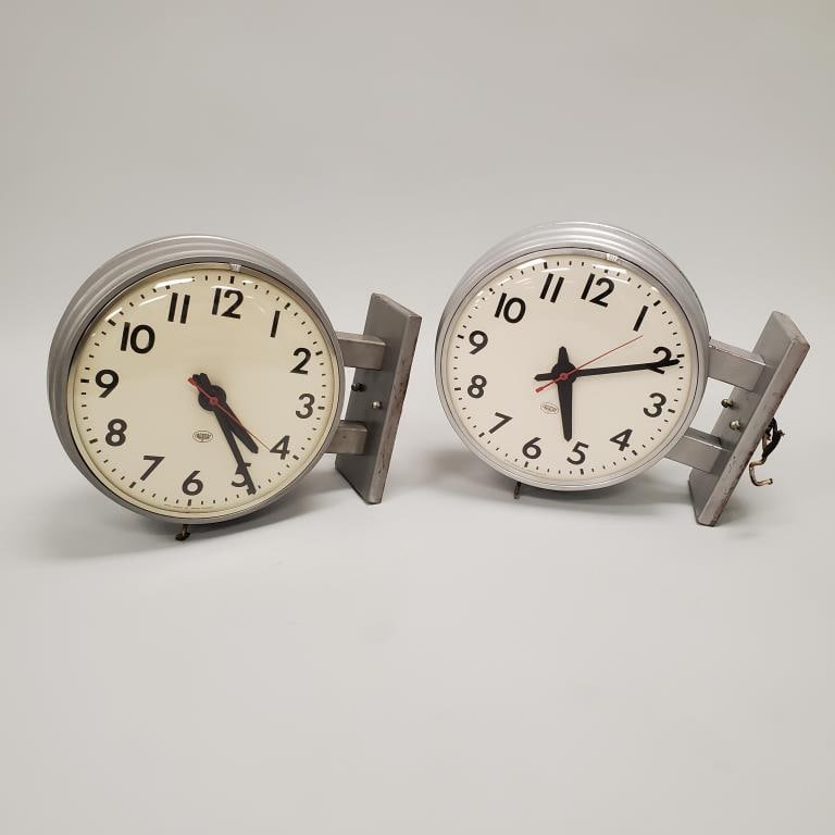 2 Faraday wall mounted clocks - 16" x 13" (1 of 10)