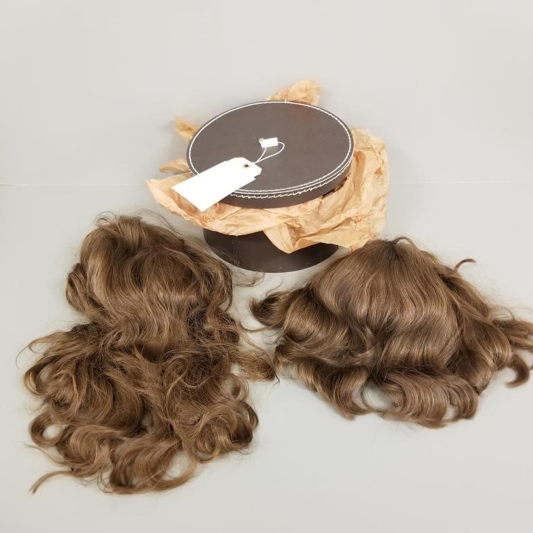 2 toupees and a hat box "Wig's by Lionel" props from 2006 movie "Fur" with Certificate of (1 of 12)