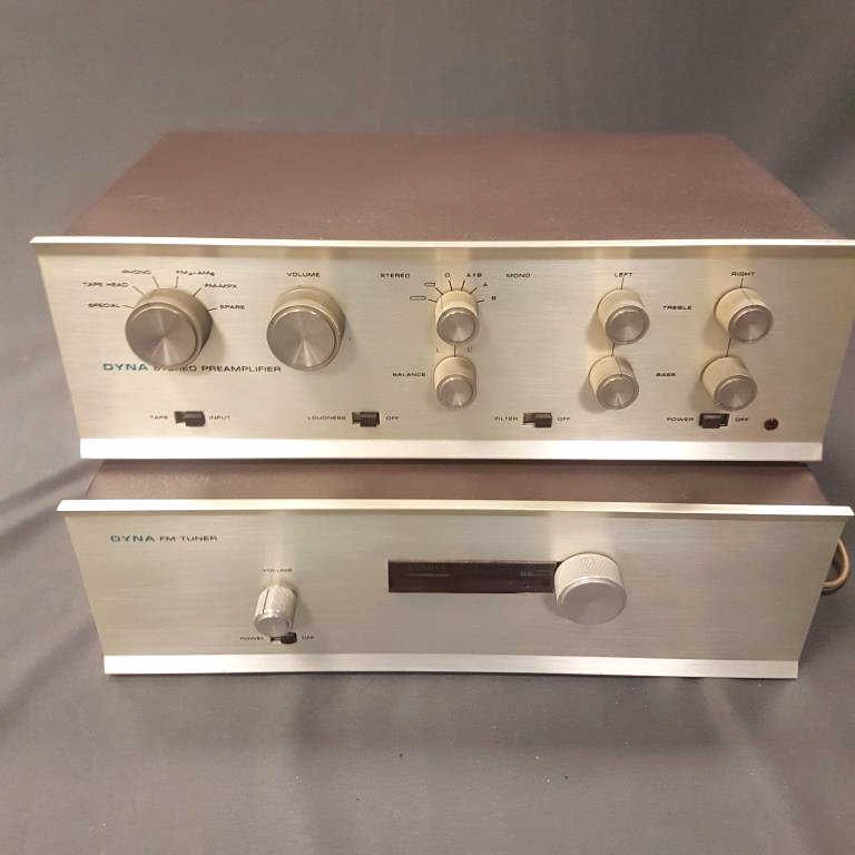 2 pieces: Dyna stereo pre-amplifier model PAS and Dyna FM tuner model FM-3 (untested) (1 of 8)