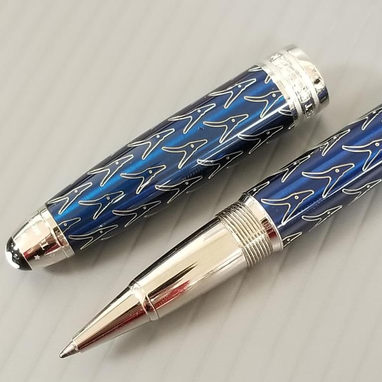 Montblanc Meisterstuck "Solitaire" Creer des liens Tu seres pur mail roller ball pen with box (1 of 14)