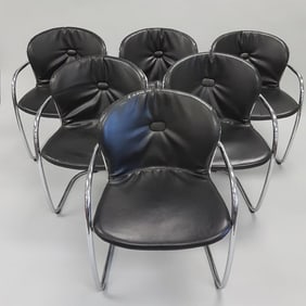 Set of 6 Gastone Rinaldi - Rima (Italy) dining armchairs