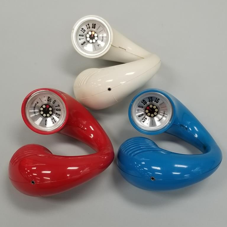 3 Panasonic Toot-A-Loop vintage mid-century radios- untested (1 of 10)