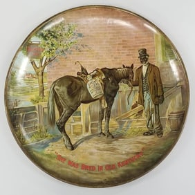 Green River Whisky Charger tin sign - 24" diameter