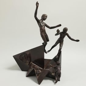 Paul Granlund bronze figure - dated '84 and numbered 12/25 - 12 1/4" high