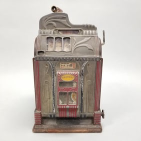Jennings 5 cent Reserve slot machine- Century Model Victoria Family with keys (as seen & not