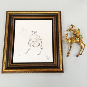 Nano Lopez "Phillipe III Jr." (medium) bronze sculpture with hand applied patina - 14" x 5" x 9"