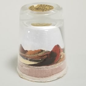 Small sand art bottle with label - 2 1/2" high