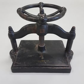 Antique #12 book press - 17" wide x 11" deep