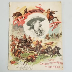 1893 original Buffalo Bill Cody Wild West Programme- 7 1/4"x 9 1/4"- complete (as seen- edge &