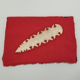 Native American 9 1/2" flint eccentric, ex: Tussinger collection (no authentication paperwork) in a