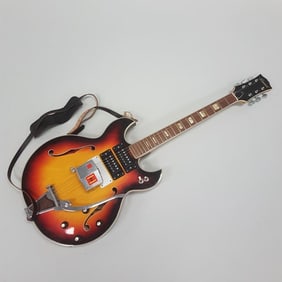 Conrad 6-string hollow body electric guitar #40085 with case