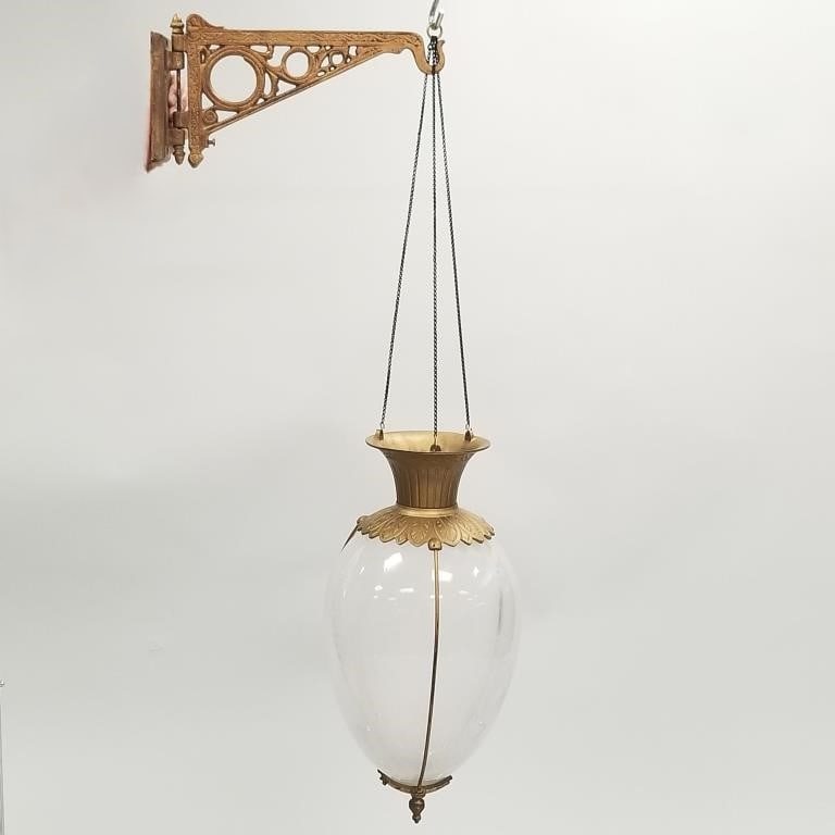 Large apothecary hanging show globe with bracket - 22" high (1 of 16)