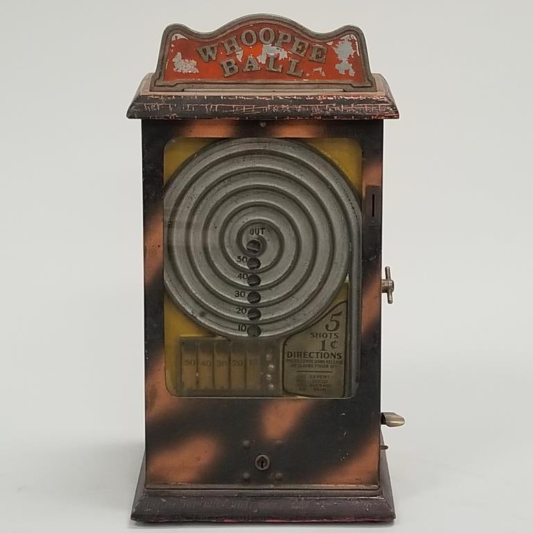 1 cent Whoopee Ball trade simulator, Pace Mfg, no key - 17" high x 9" wide (1 of 9)