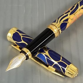 Elysee Vernissage Impression No. 1 fountain pen: Toward the Light, resin inlay w/ gold plating & 18k