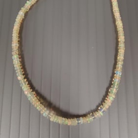Strand Ethiopian opal beads - approx. 2.5 to 3.5mm beads - 18"L