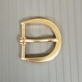 14k gold buckle - 15.8 grams total, 1 1/4" x1 1/4"