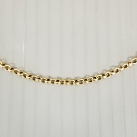 18k gold chain necklace - 8.9 grams, 20"L