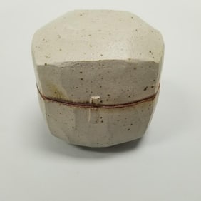 Warren Mackenzie 2-piece button box - not stamped 6"T 6"W 6"D