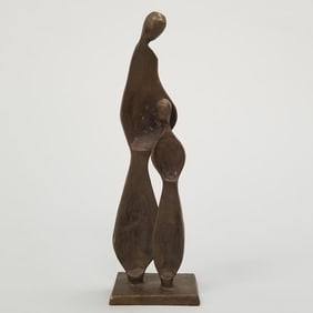 Bronze figural sculpture-unsigned Boris Kramer ?- 11 3/4"H 3 3/4"W 2 1/4"D